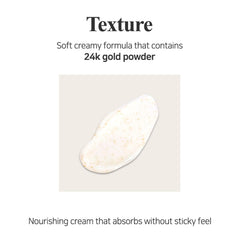 Petitfee neck cream jar with gold lid