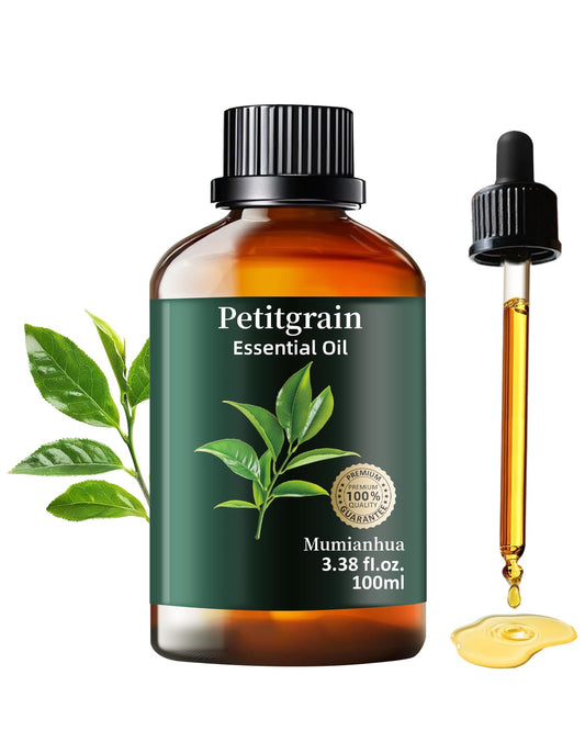 Petitgrain essential oil bottle