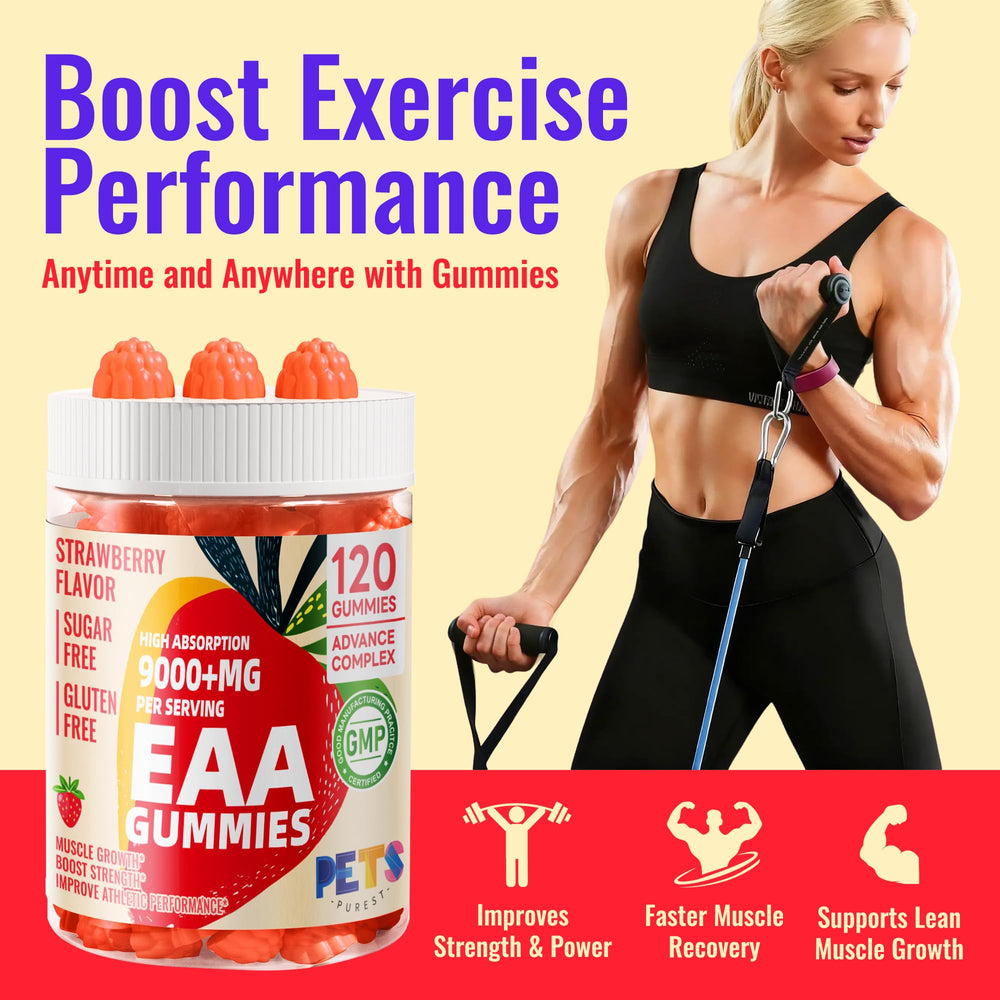 All 9 essential amino acids and BCAAs on product packaging
