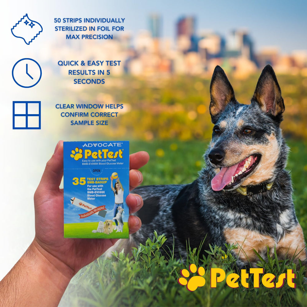 Advocate PetTest foil-wrapped strips protect integrity during testing