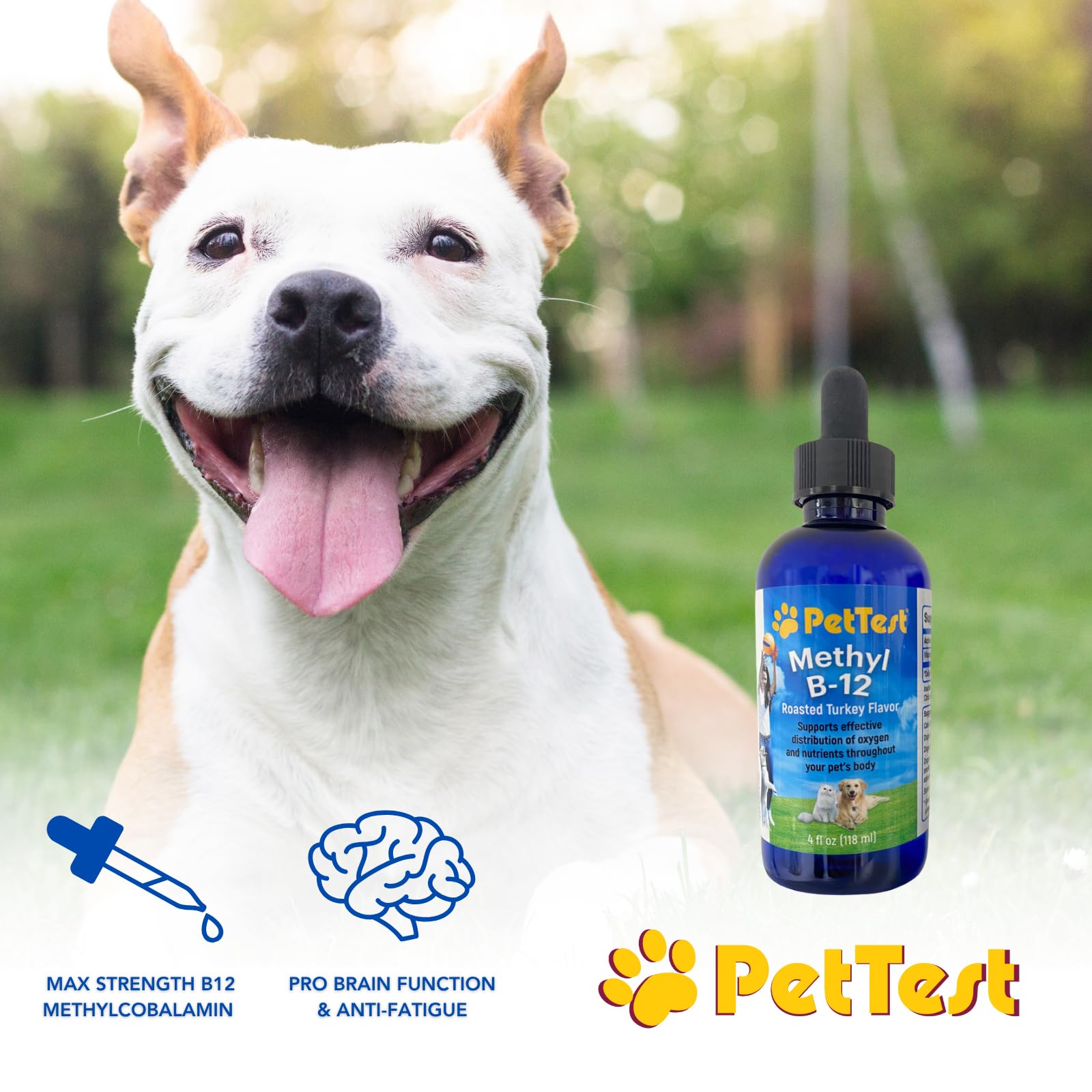 Roasted Turkey flavor Methyl B12 Drops for pets.
