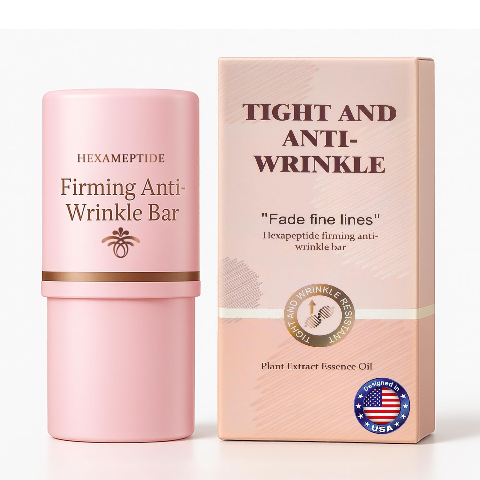 Peunitory Eye Balm Stick packaging shown, emphasizing portable hydration and sleek design.