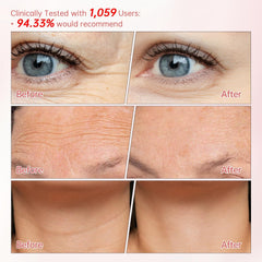 Close-up of micro-minerals in Peunitory Eye Balm Stick illuminates brightening effect.