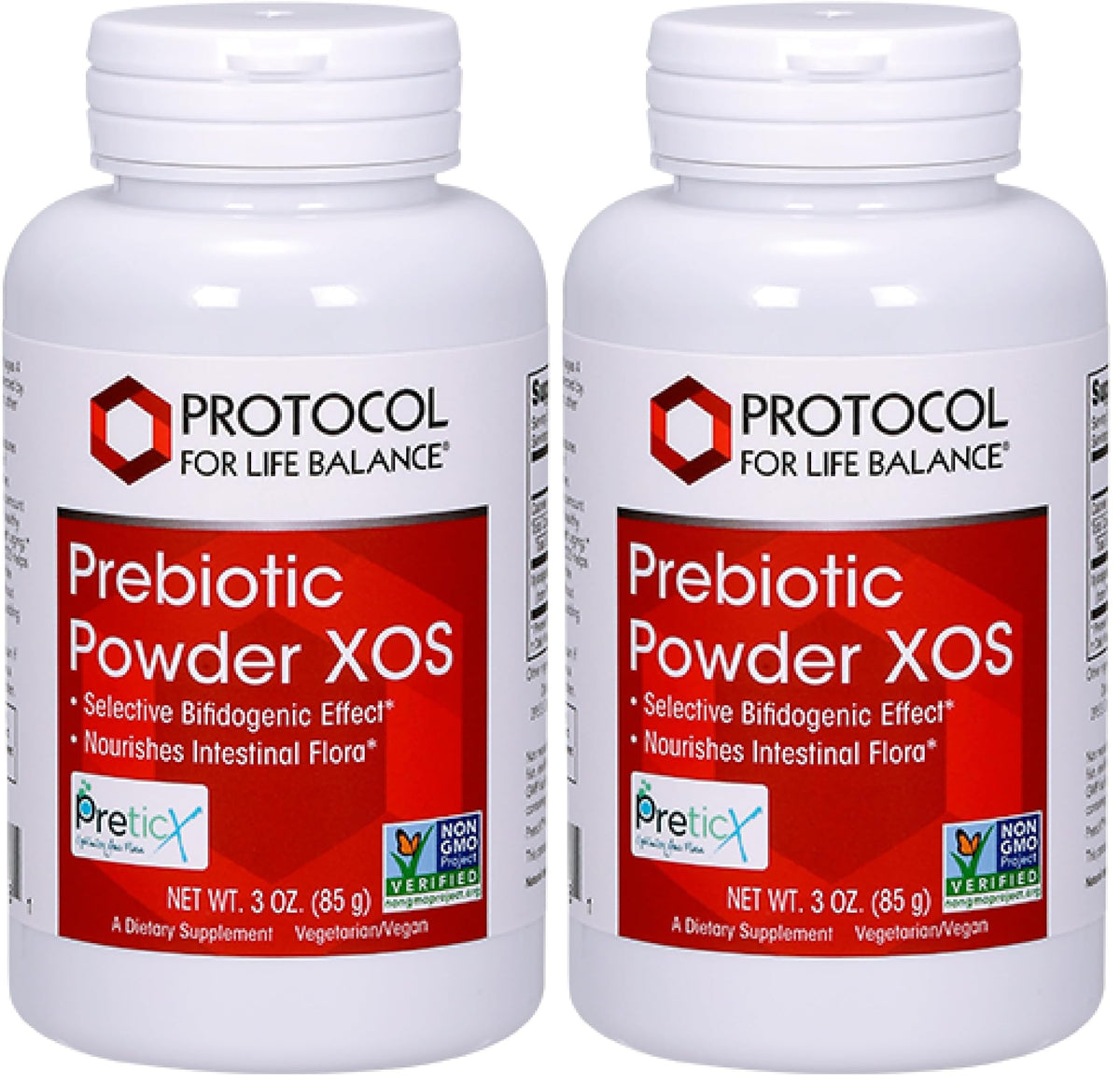 Front of Protocol for Life Balance Prebiotic Powder XOS packaging