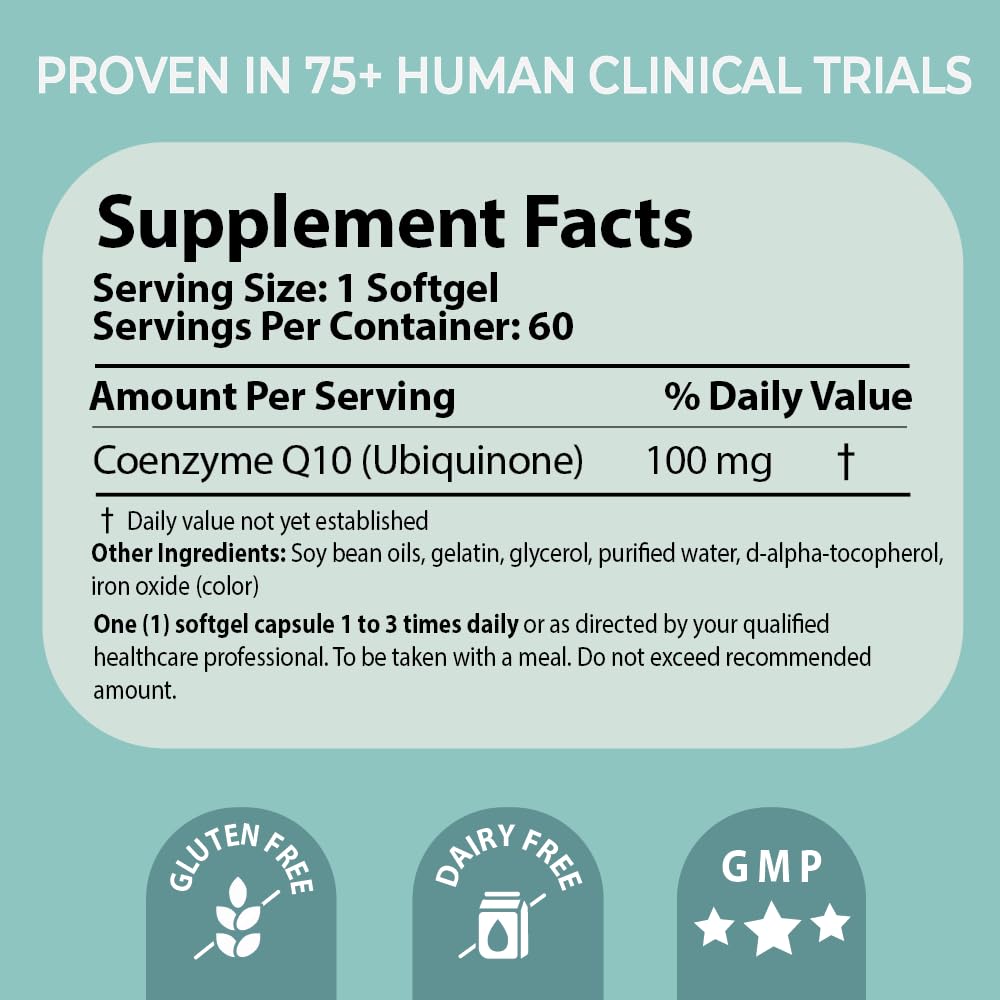 Pharma Nord Bio-Quinone Gold non-GMO ingredients on the product label.