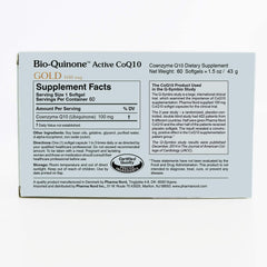 Pharma Nord Bio-Quinone Gold packaging inside an air-tight blister for potency.