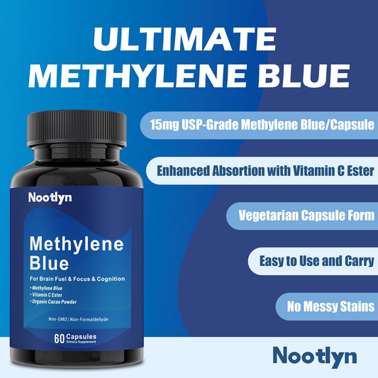 Pharmaceutical-grade methylene blue bottle label