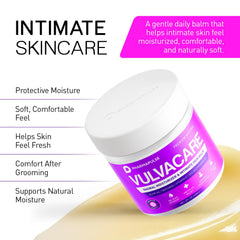 Pharmapulse packaging closeup communicates clean, safe intimate skincare.