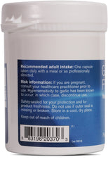 Pharmax Garlic Freeze Dried label close-up