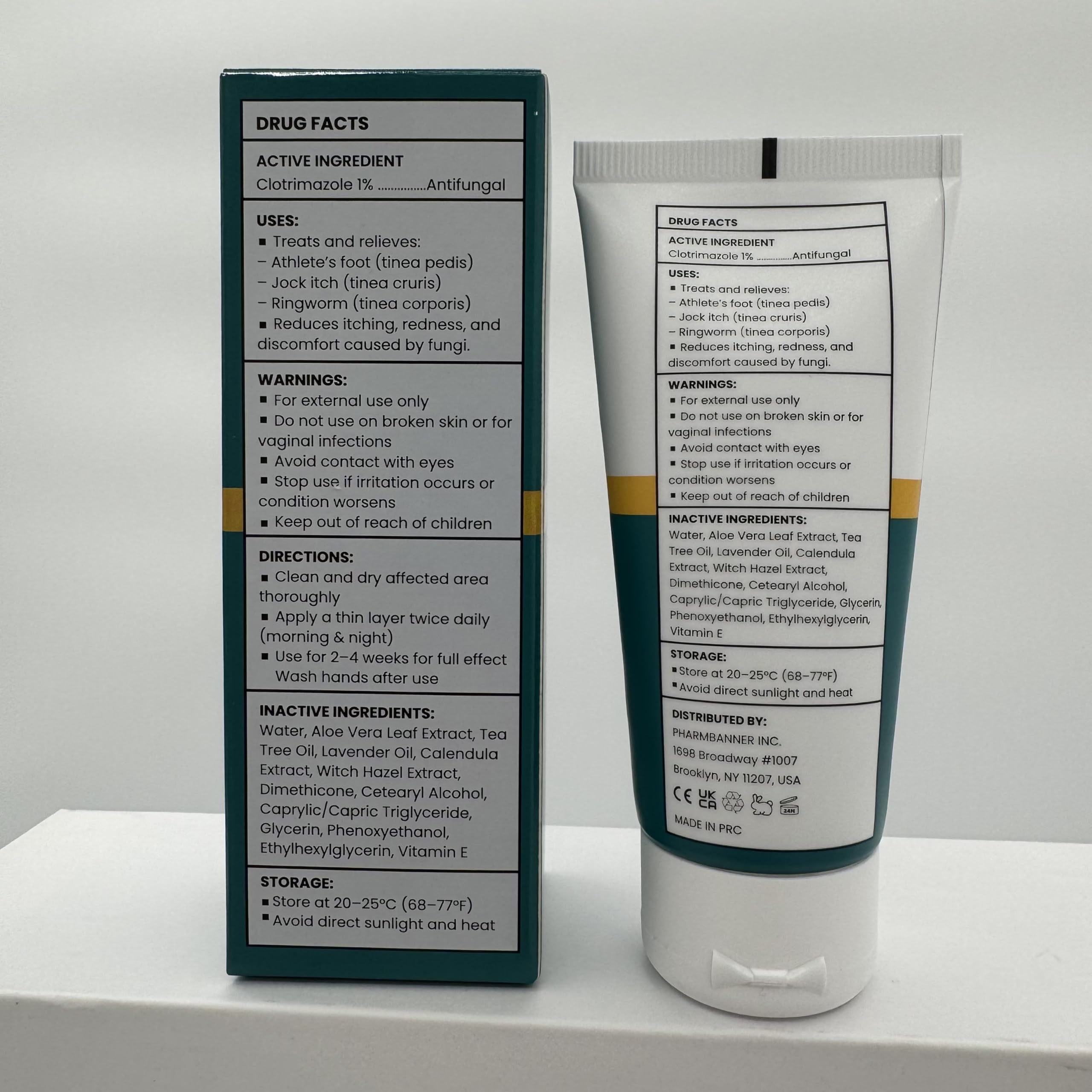 PHARMBANNER manufacturing facility image emphasizes GMP-compliant production.