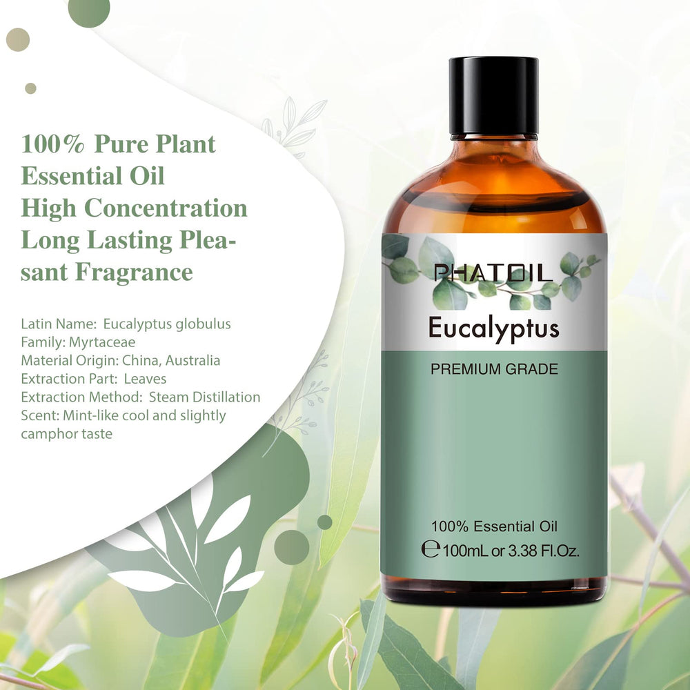 Amber glass bottle with dropper for eucalyptus oil