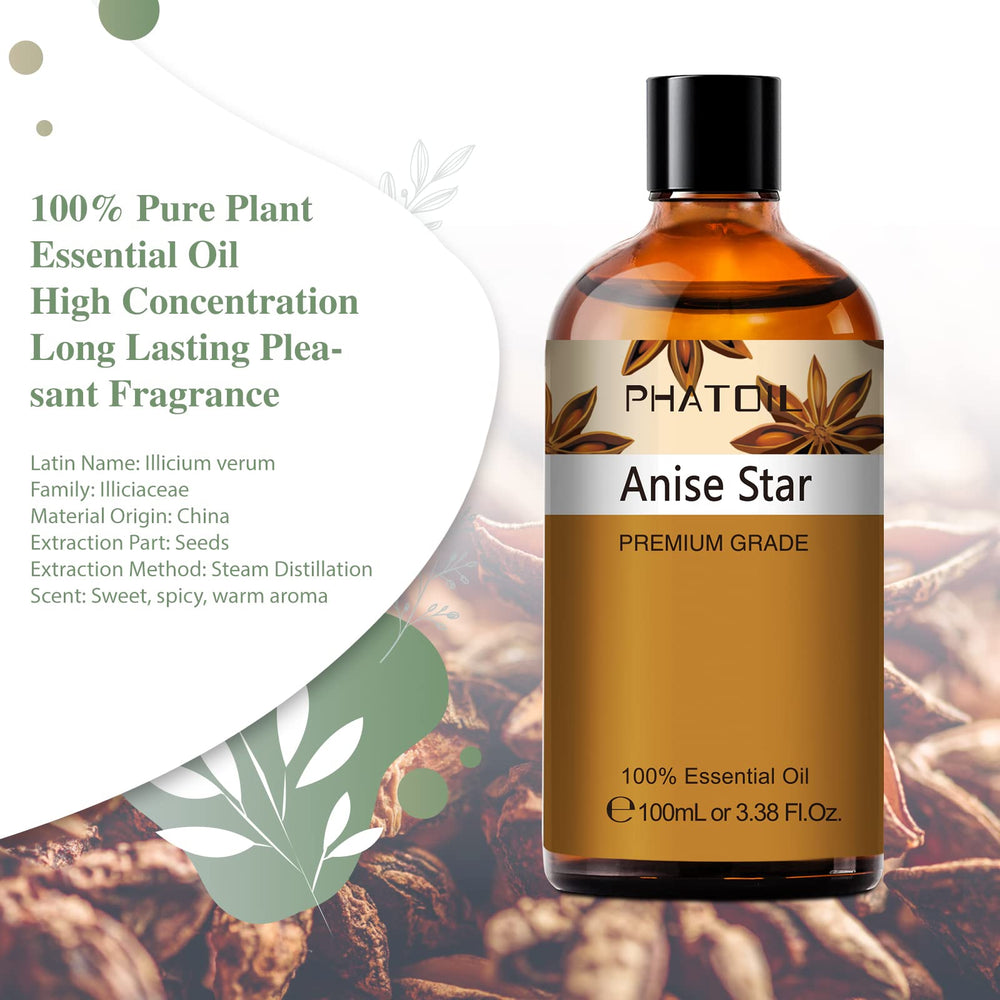 PHATOIL Anise Star aromatherapy oil in amber bottle