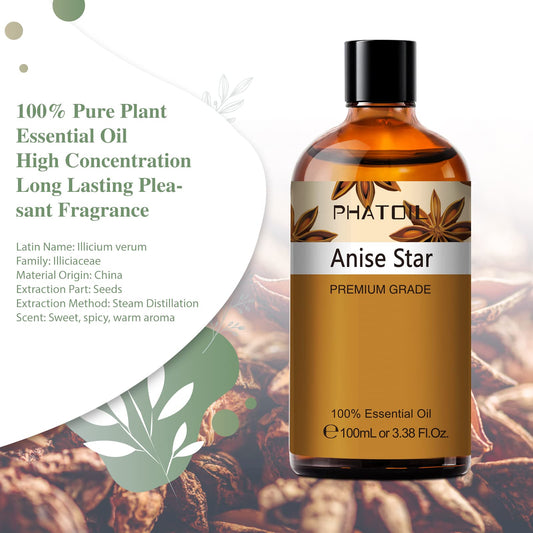 PHATOIL Anise Star aromatherapy oil in amber bottle