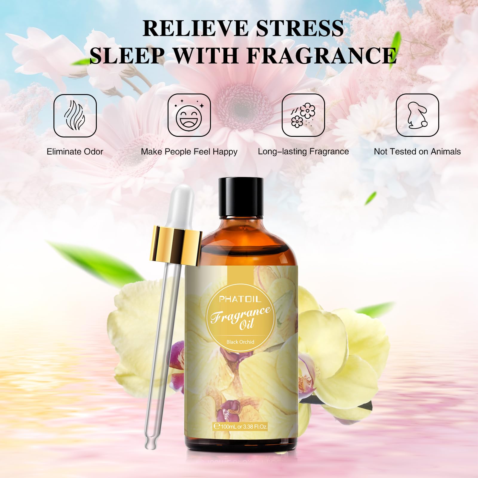 Aromatherapy diffuser releasing Black Orchid scent