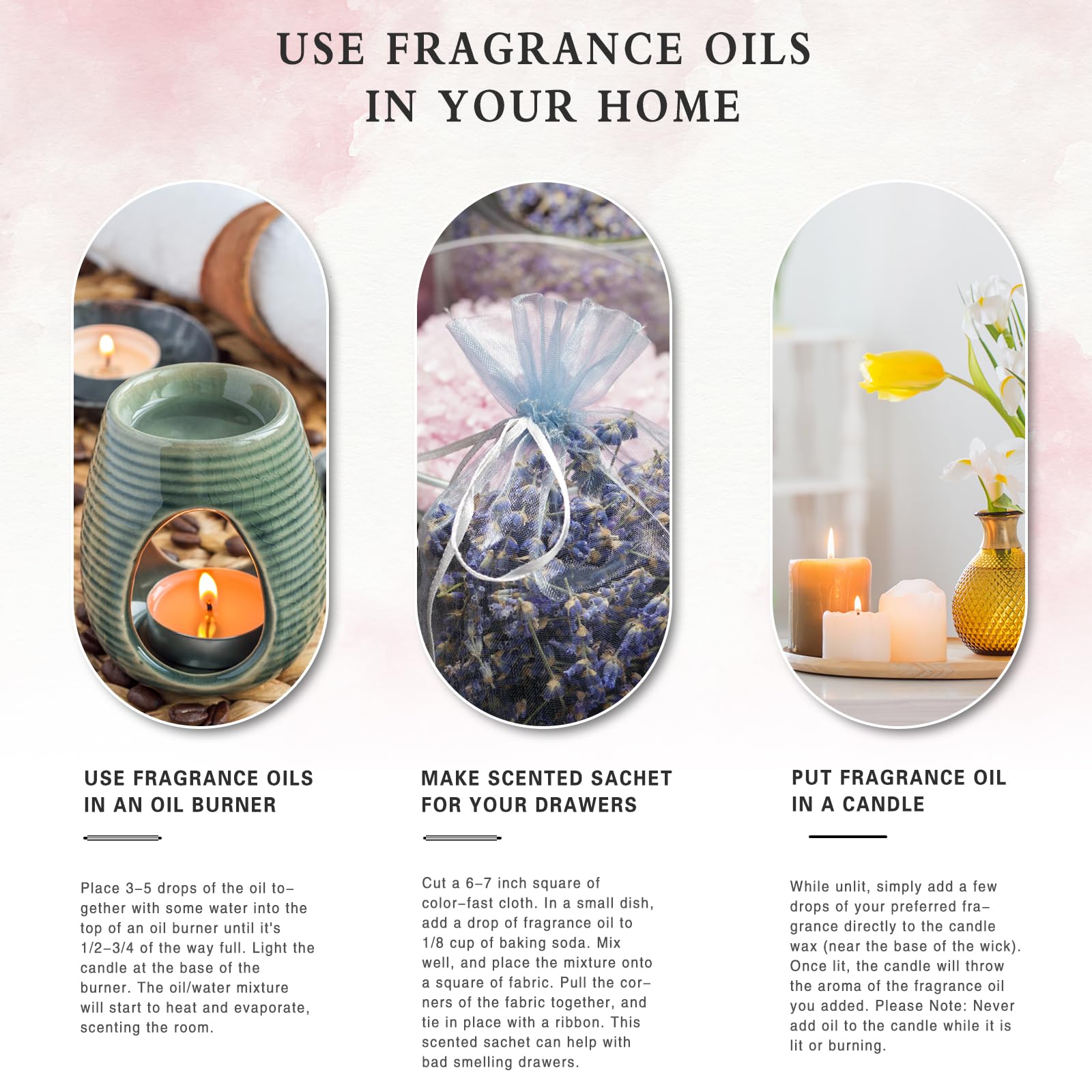 Fragrance oil for candle and soap making