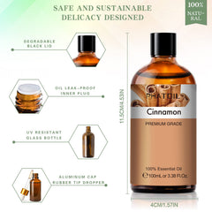 Gift-ready packaging with ornate PHATOIL cinnamon essential oil box