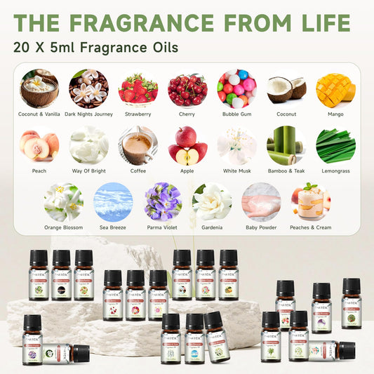 Coconut vanilla fragrance oil bottle