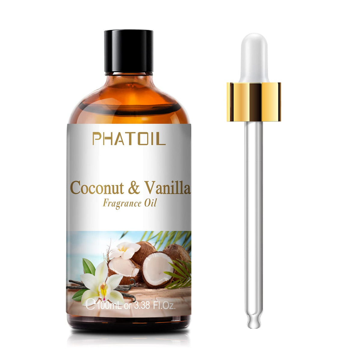 PHATOIL Coconut Vanilla fragrance oil 100ml bottle