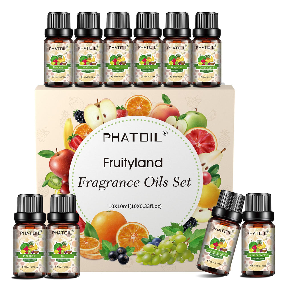 PHATOIL Coconut & Vanilla fragrance oils set group of 10ml bottles