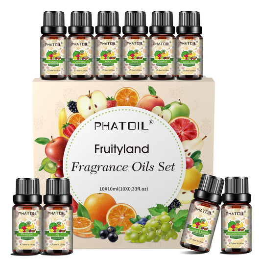 PHATOIL Coconut & Vanilla fragrance oils set group of 10ml bottles