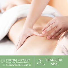 Eucalyptus essential oil used in a diffuser for aromatherapy