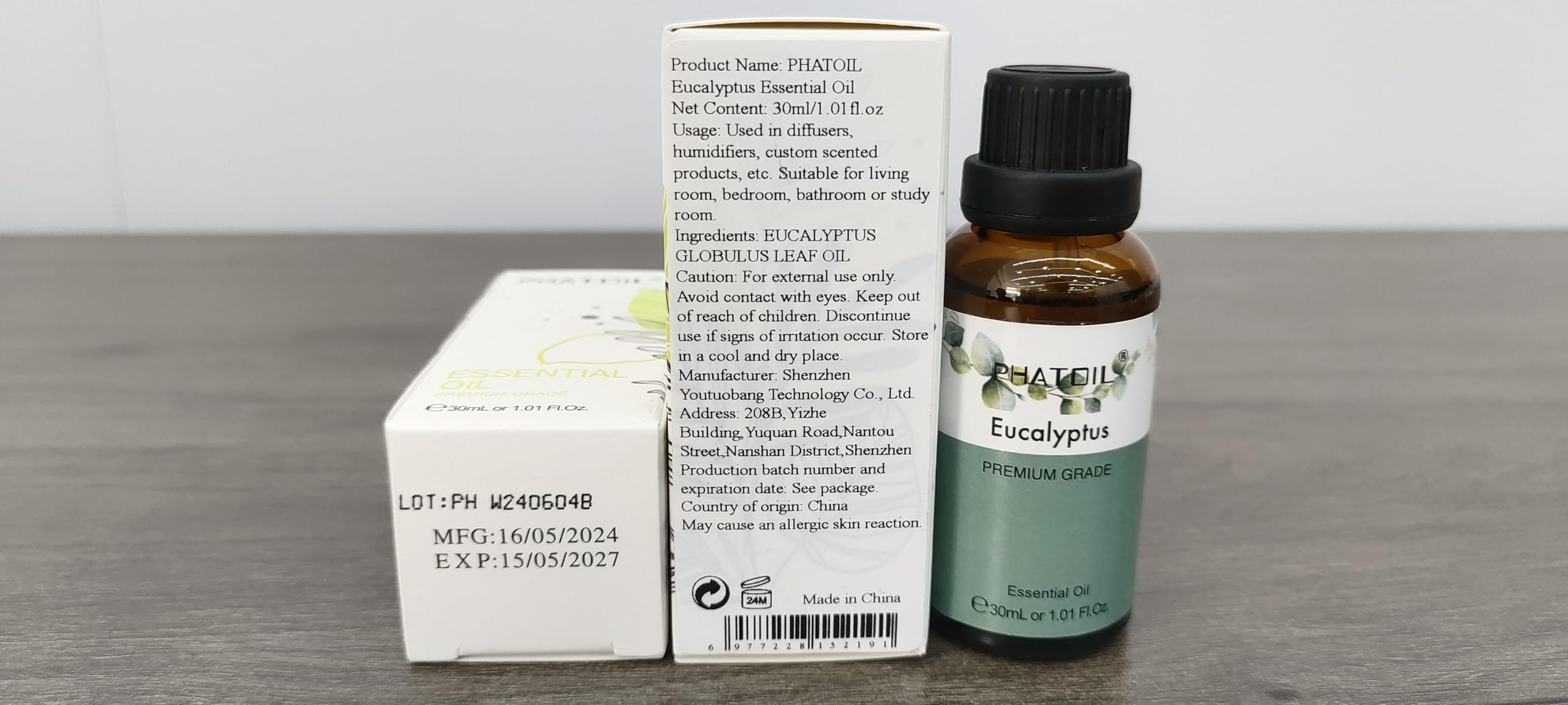Eight image gallery views of PHATOIL eucalyptus oil 30ml
