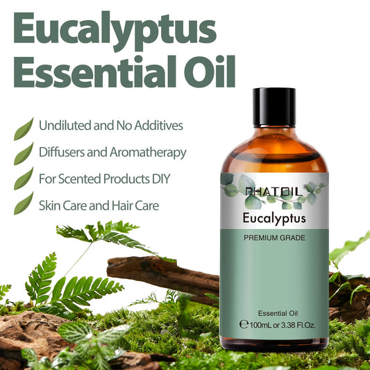 Diffuser with PHATOIL eucalyptus essential oil releasing aroma