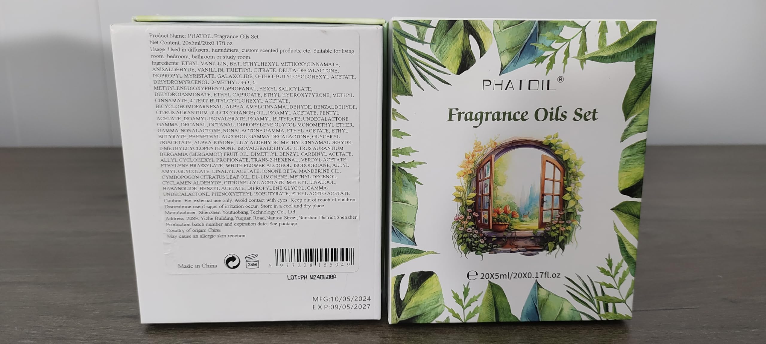 Festival packaging of PHATOIL fragrance oil set