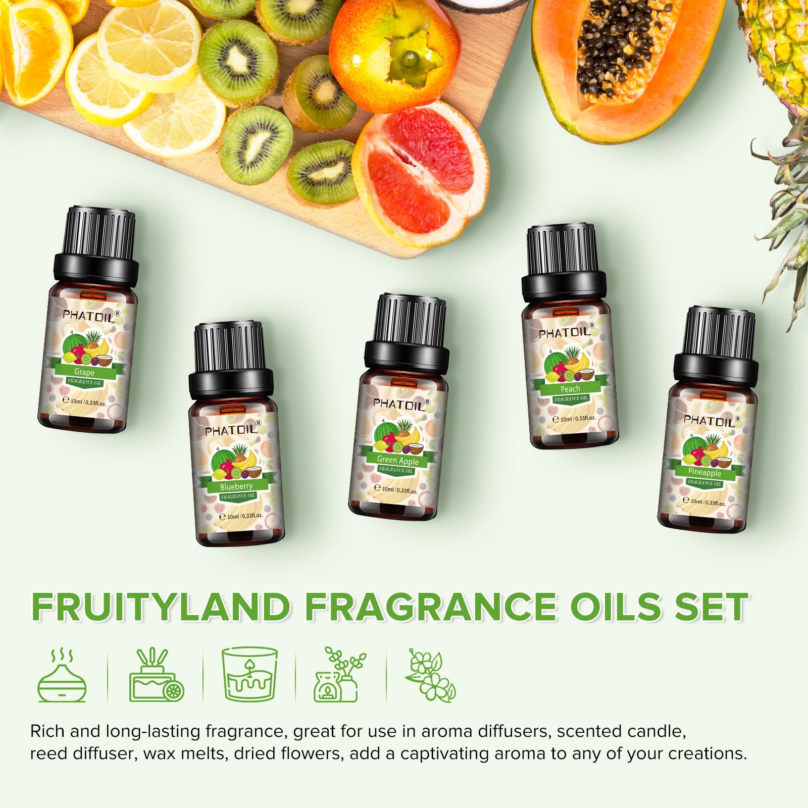 Cruelty-free logo and packaging for PHATOIL oils
