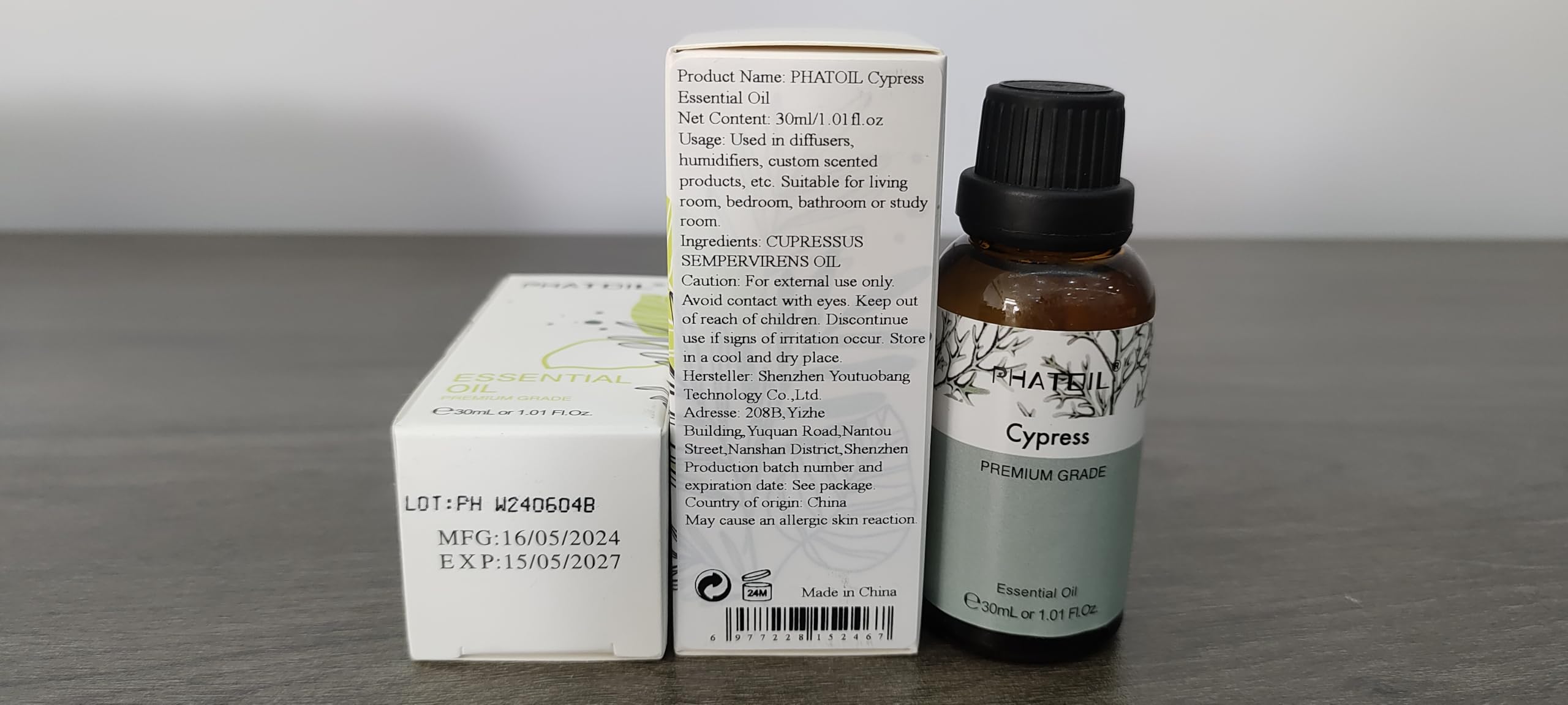 PHATOIL Cypress Oil gift box