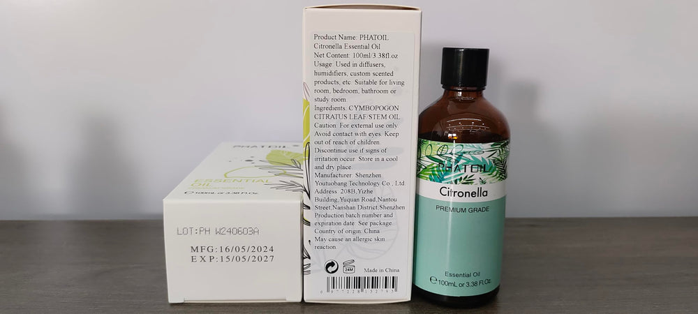 Citronella essential oil for home, kitchen, and office use