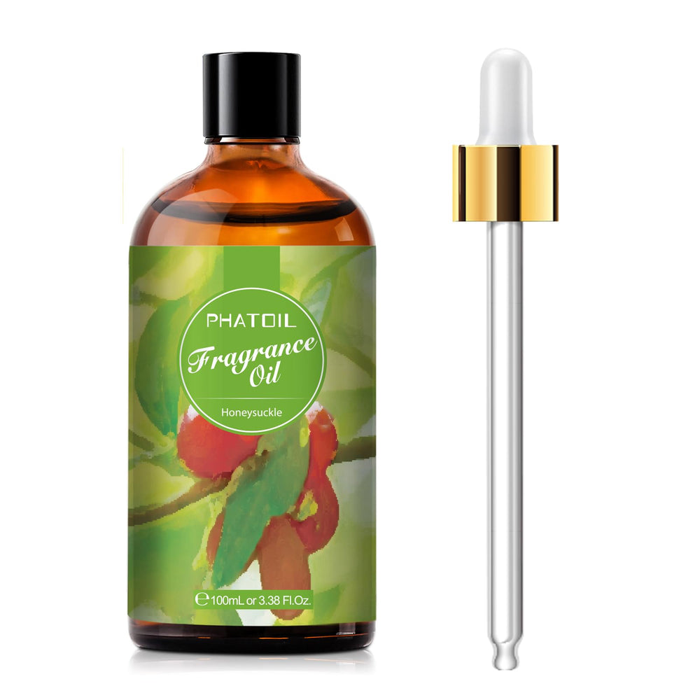 PHATOIL Honeysuckle fragrance oil bottle with UV-coated glass and dropper