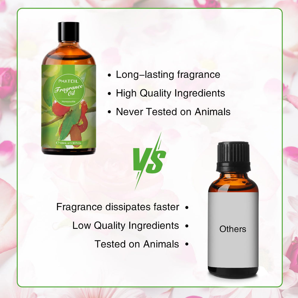 100ml PHATOIL honeysuckle fragrance oil bottle label