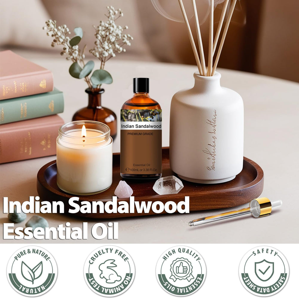 Dropper dispensing Indian Sandalwood oil