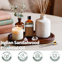 Dropper dispensing Indian Sandalwood oil