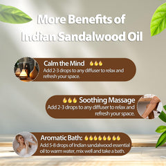 Sandalwood oil blended with shampoo for hair care