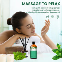 Diffuser-ready peppermint essential oil for aromatherapy