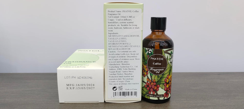 Recyclable packaging for PHATOIL fragrance oil