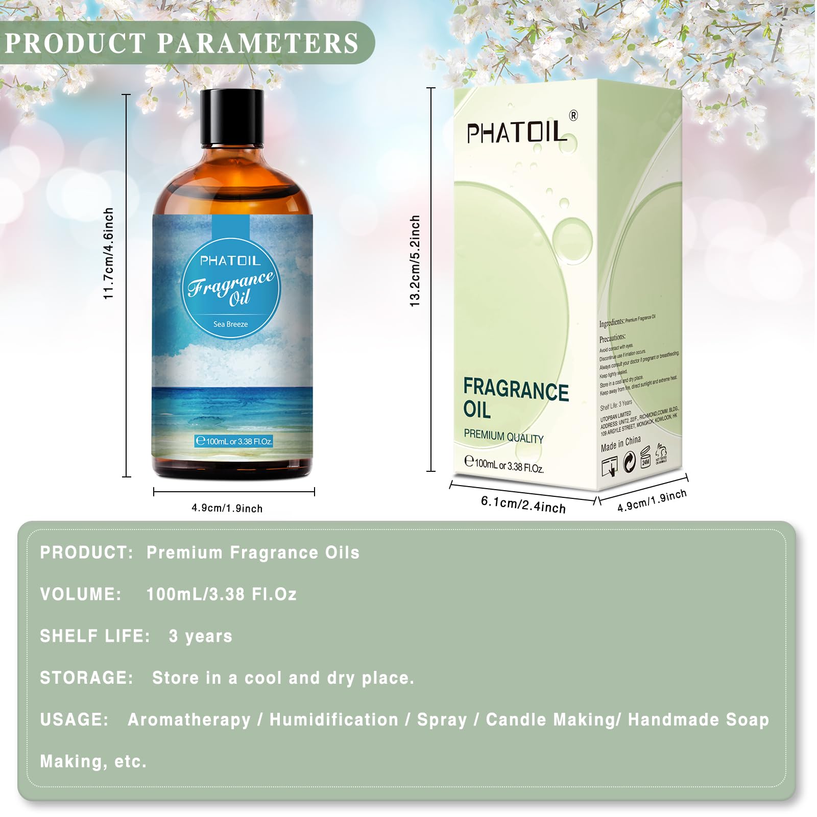 Sea Breeze fragrance oil used in a diffuser for aromatherapy