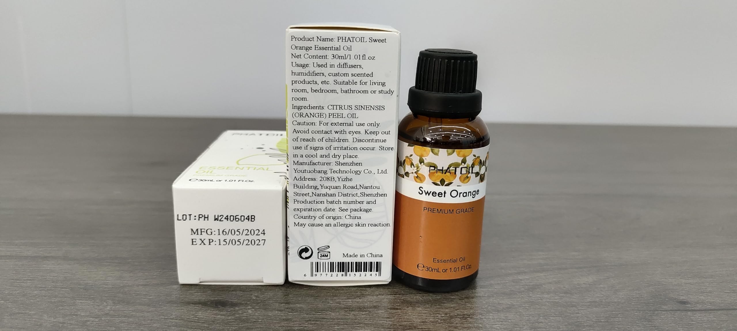 PHATOIL 30ml Sweet Orange essential oil for DIY crafts