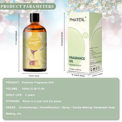 UV-protected glass bottle for Black Orchid fragrance oil