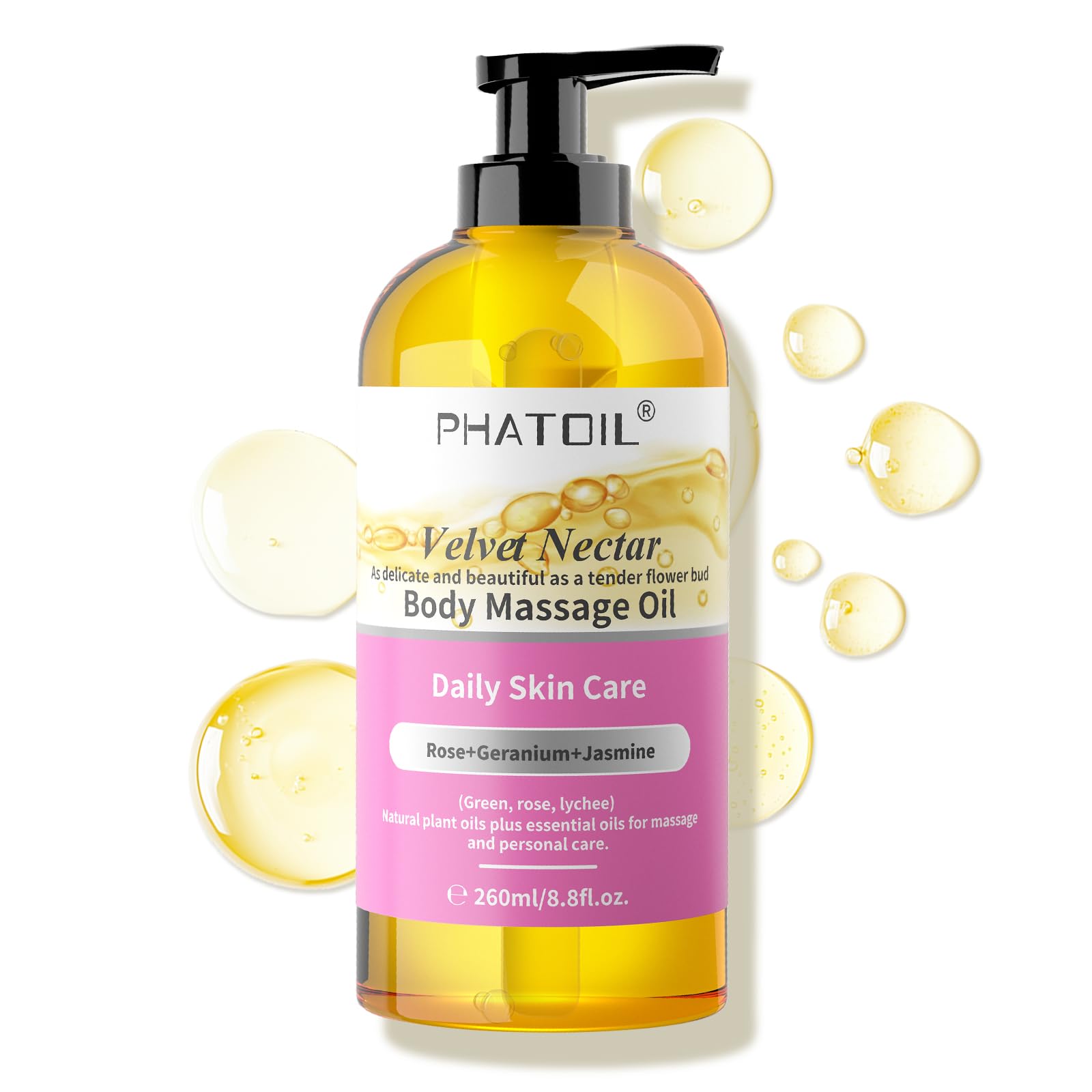 Gift-ready packaging of Velvet Nectar Body Massage Oil
