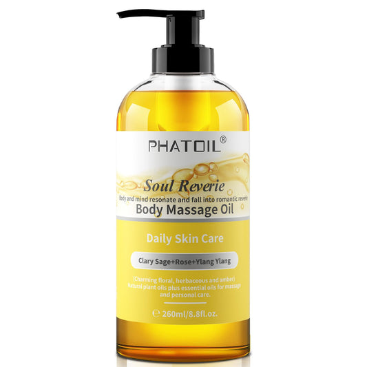 PHATOIL YlangYlang bottle with rose and clary sage for skin-friendly aroma