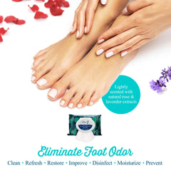 pHeet Foot Wipes anti fungal action closeup for foot cleansing and protection