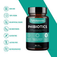 Back of probiotic bottle showing nutrition information
