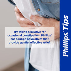 Phillips' Milk of Magnesia digestive-health-expertise image signals decades of trust for use.