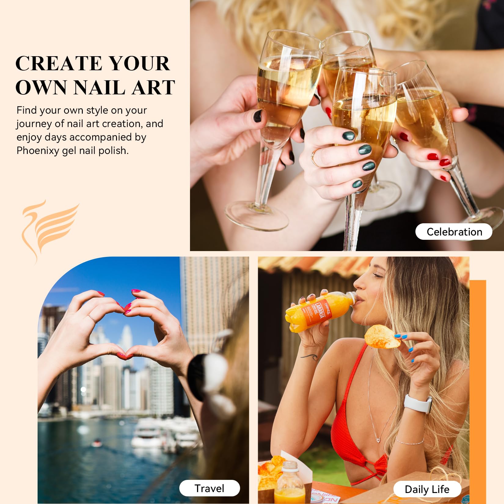 At-home manicure kit for creative everyday nail looks.