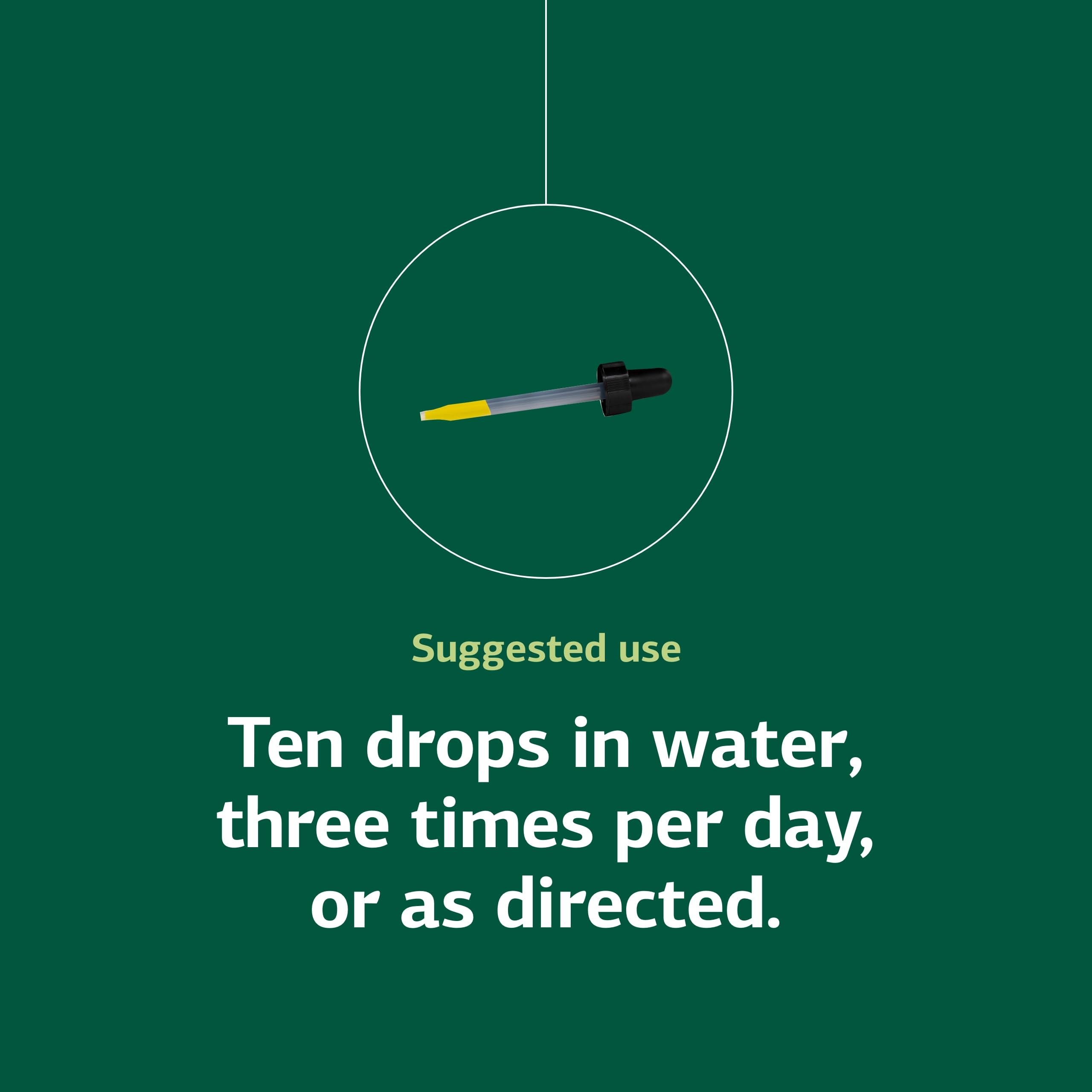 Ten drops of Phosfood Liquid added to water