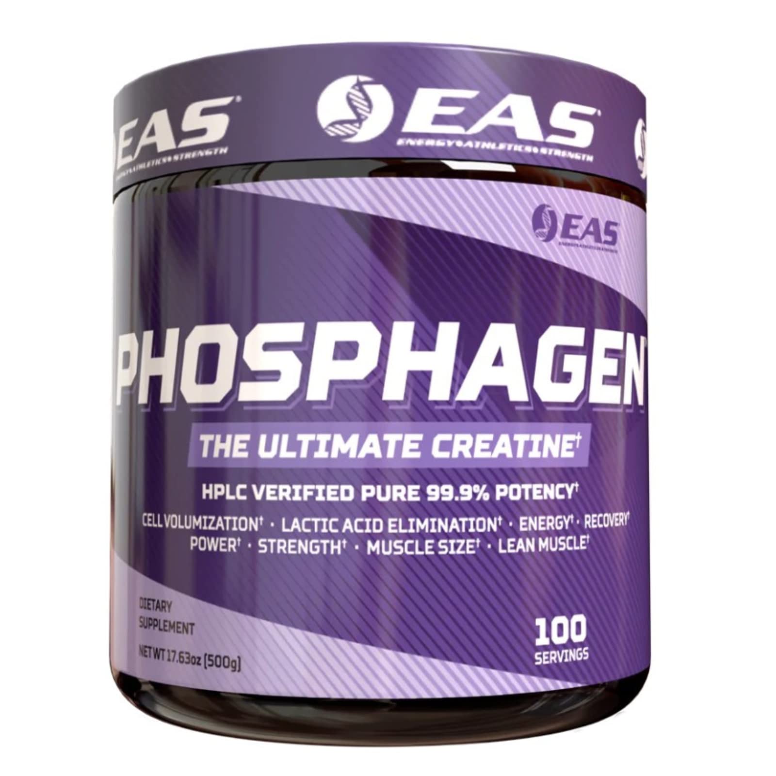 Front view of Experimental and Applied Sciences Phosphagen Ultimate Creatine Powder tub (Unflavored)
