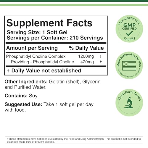 Double Wood Phosphatidylcholine 1,200mg bottle